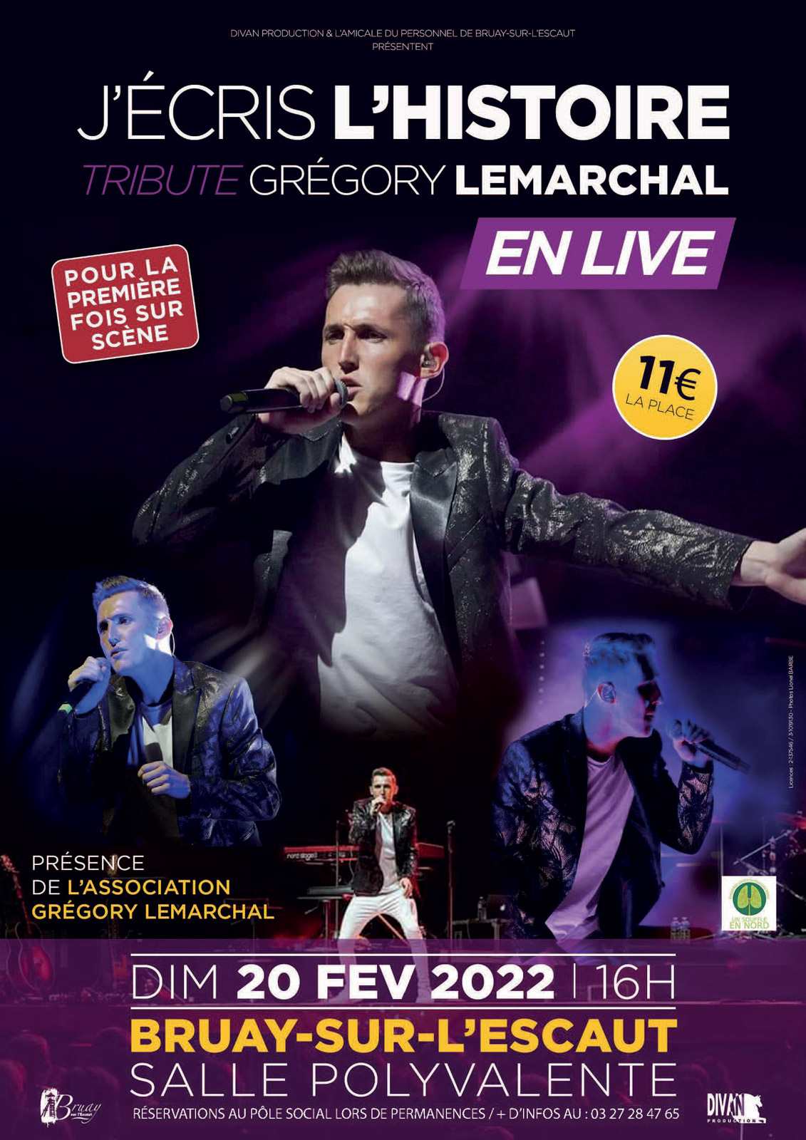 Star Academy Hommage A Gregory Lemarchal Bruay-sur-l'Escaut - "J'écris l'histoire", le tribute à Grégory Lemarchal,  le 20 février - Scaldis.fr